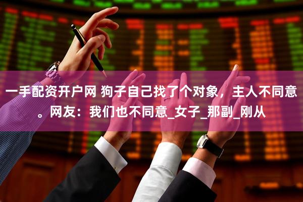 一手配资开户网 狗子自己找了个对象，主人不同意。网友：我们也不同意_女子_那副_刚从